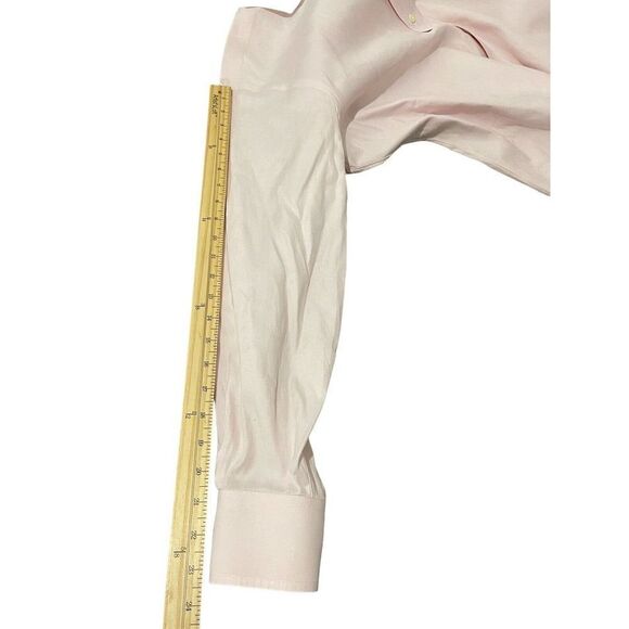 INDIVIDUALIZED SHIRTS Dress Shirt Pink‎ White Contrast Collar Spread Size 16 - Picture 8 of 12